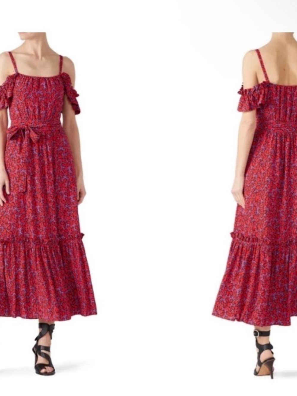 Derek Lam 10 Crosby Iris Poppy Ruffle Cami Dress